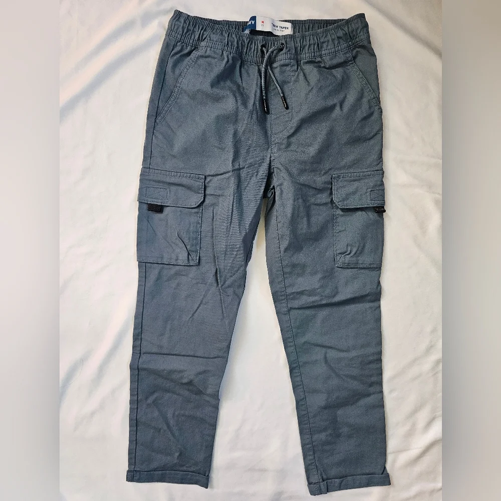 Old Navy Boys Tech Taper Quick Dry Gray Pants- Medium (8)